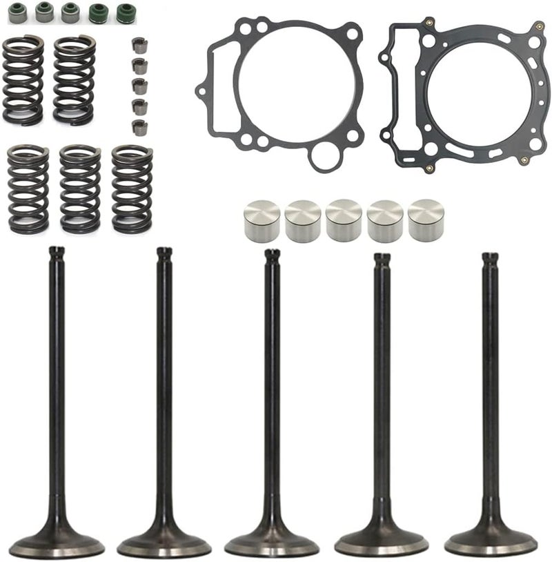HWKWAZ Intake Exhaust Valve Lifter Bucket Spring Gasket Set for Yamaha YFZ450, WR450F, YZ450F - Image 1