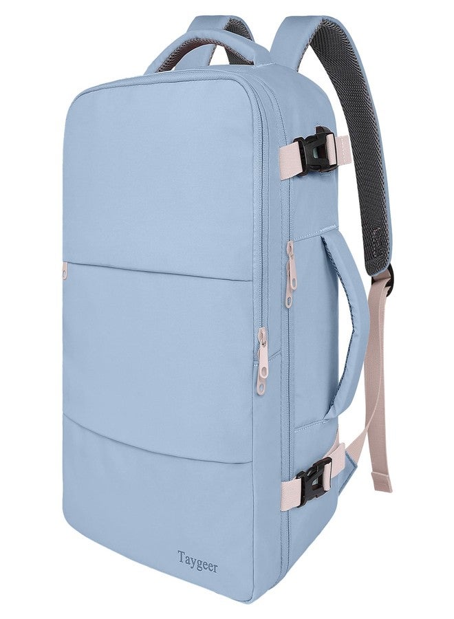 Taygeer Travel Backpack for Women Men, TSA Approved Carry On Backpack with USB Charging Port & Shoe Pouch, Powderpurple, X-Large, Travel Backpacks - Image 1