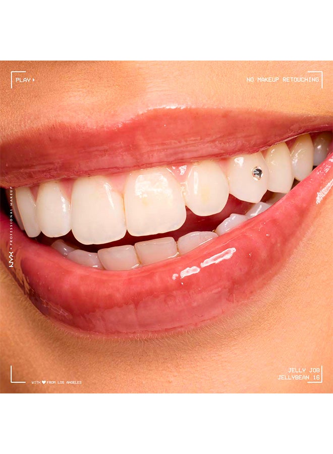 NYX PROFESSIONAL MAKEUP Jelly Job, Full-Bodied Shine Gloss, Lip-Smoothing Shine, Hyper-Glossy Finish, Jellybean - Image 4