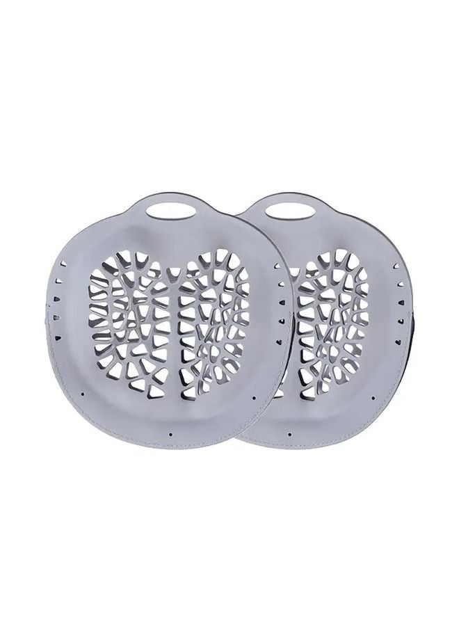 Gray 2pcs Durable Zippered Laundry Bags for Delicates Machine Washable Travel Home Use - Image 1