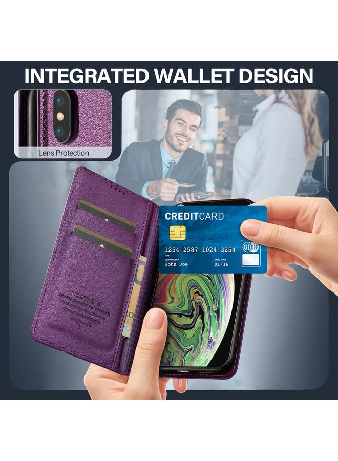 LC.IMEEKE Case For iPhone X / XS L1 Series Frosted Fine Texture PU Phone Case - Image 5