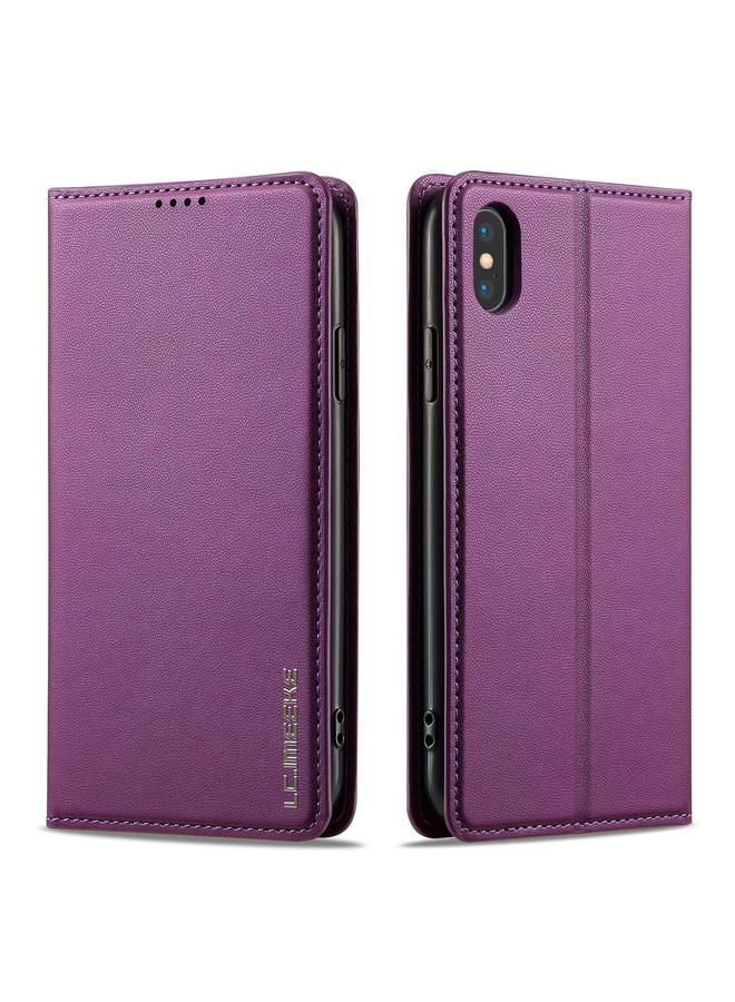 LC.IMEEKE Case For iPhone X / XS L1 Series Frosted Fine Texture PU Phone Case - Image 2