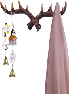 Deer Antlers Clothes Rack | Novelty Resin Coat Hook for Wall Shelf, Farmhouse Coat Hanger, Wall Hanger for Hanging Backpack, Jacket, Coat, Wall Decoration