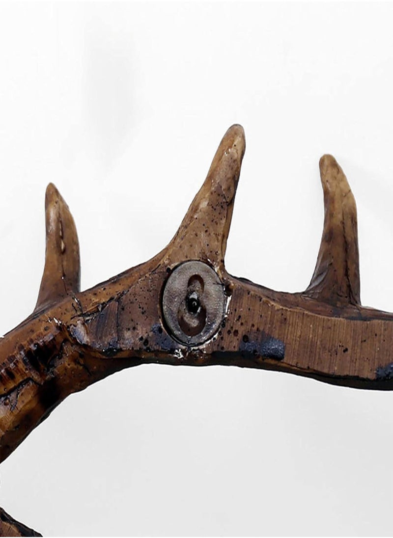 GGOOT - Deer Antlers Clothes Rack | Novelty Resin Coat Hook for Wall Shelf, Farmhouse Coat Hanger, Wall Hanger for Hanging Backpack, Jacket, Coat, Wall Decoration - Image 1