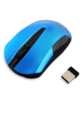 Wireless gaming mouse for computer and laptop, 2.4 GHz, 3 buttons, 1000 DPI, blue model U-103, with high accuracy - for home and office use, comfortable design for the hand and bright colors - pzsku/ZAD85E2BB85361B4CE957Z/45/_/1706447767/e56f1a4d-e5c5-40dc-a95c-9fd1fd1cdc06