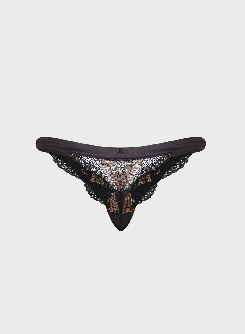 hunkemoller Lace Detail Thong