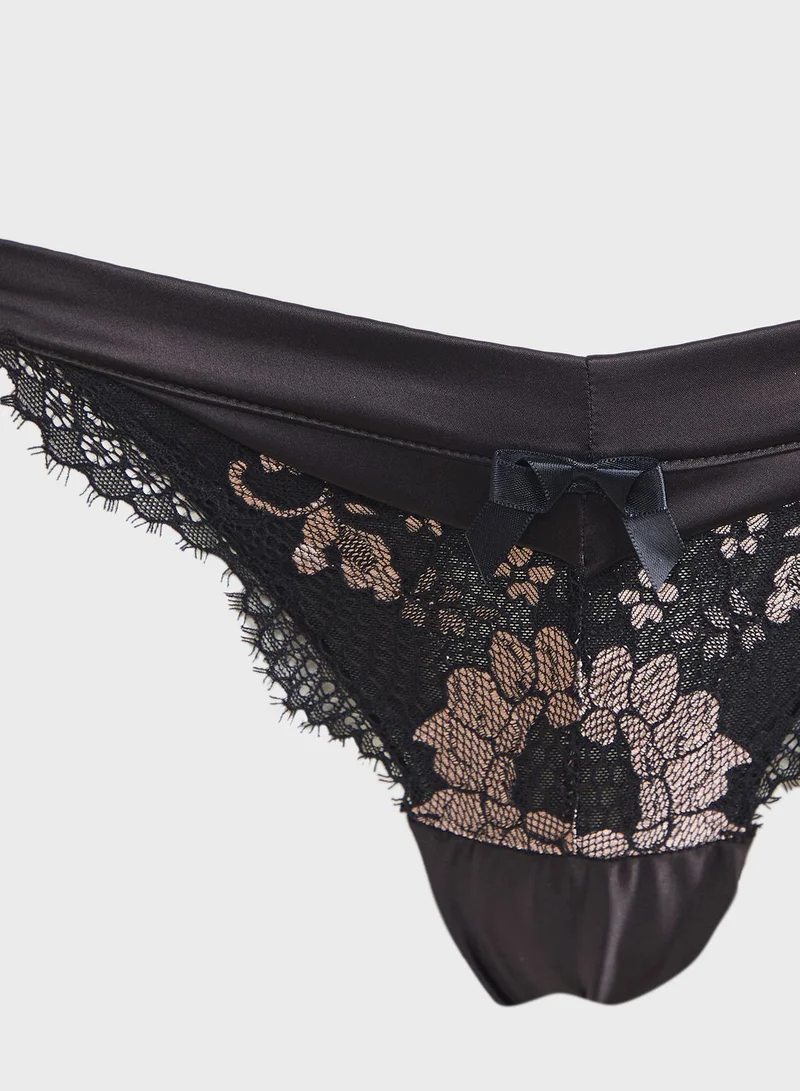 hunkemoller Lace Detail Thong