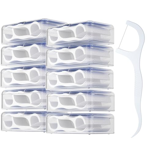 FRESHLIX Dental Floss Picks 500 Count Tooth Picks Flossers Gen 5 Toothpicks Sticks to Remove Plaque & Protect Gingivae for Adults & Kids Teeth Cleaning - Image 1