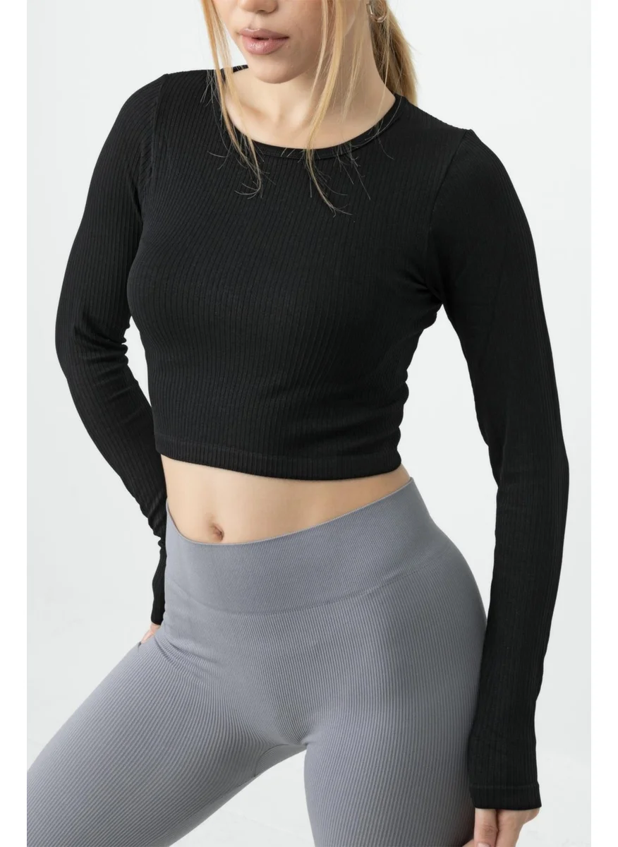 ميور Doremi Seamless Long Sleeve Ribbed Bustier