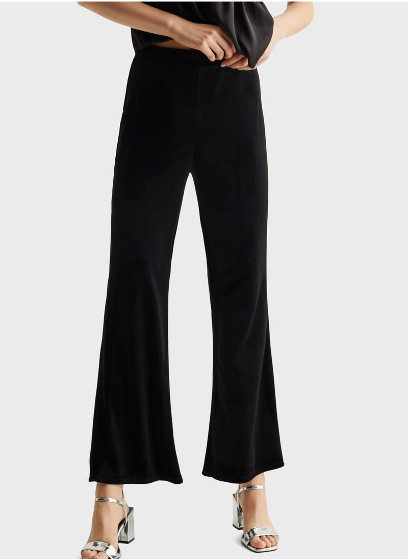 MANGO - Kids Flared Velvet Pants - Image 1