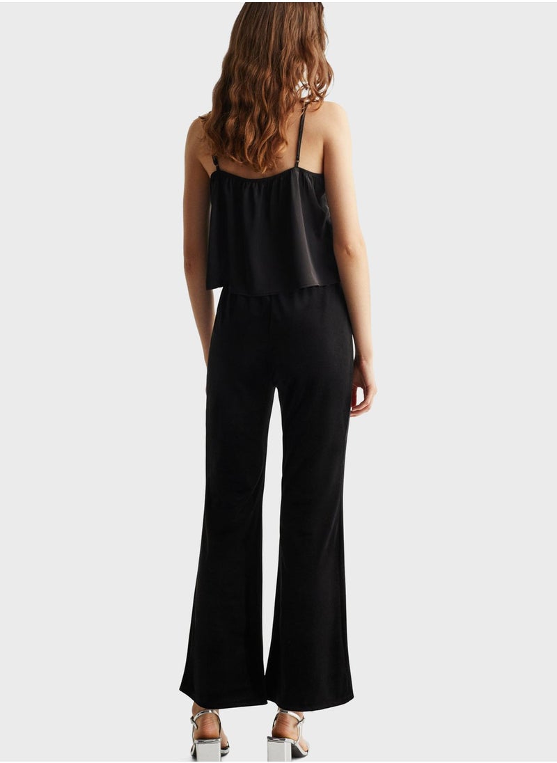 MANGO - Kids Flared Velvet Pants - Image 1