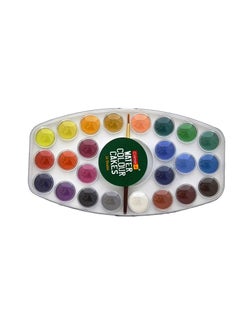 Camlin Camlin Kokuyo Water Color Cake 24 Shade Plastic Box,Multicolor,Pack of 1 