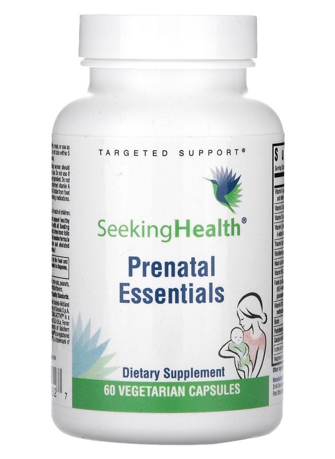 Seeking Health Prenatal Essentials 60 Vegetarian Capsules 