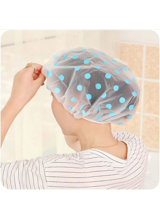 Jaimin Creation Colorful Waterproof Elastic Eva Free-Size Bathroom Shower Caps Daily Use Plastic Shower Cap for Girl's and Women's (Multi-color Pack Of 1) - Image 5