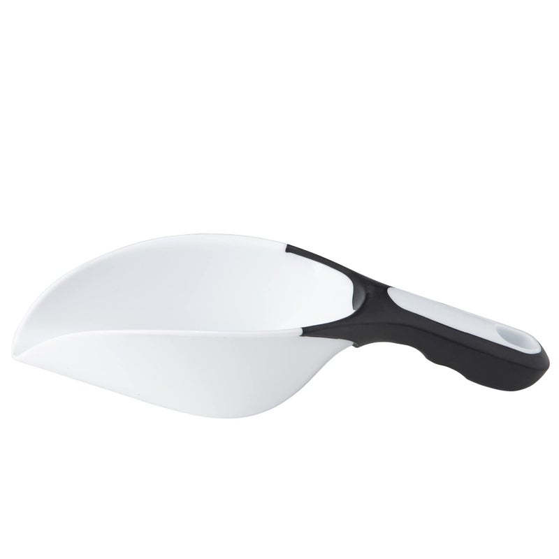 Chef Craft Select Plastic Scoop, 1 Cup, White - Image 1