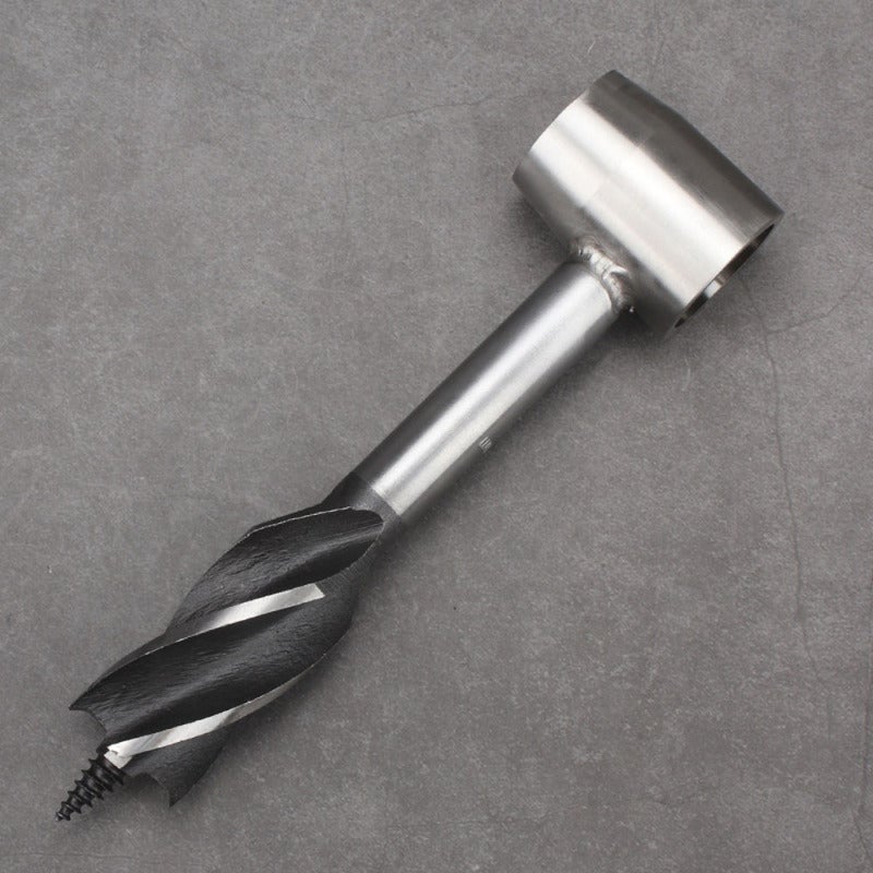 Scotch Eye Wood Auger Drill Bit 160*40mm Black - High Hardness Wear Resistant Tungsten Steel & Stainless Steel Self-Tapping Pilot Screw Survival Tool for Outdoor Survival Woodworking - Image 4