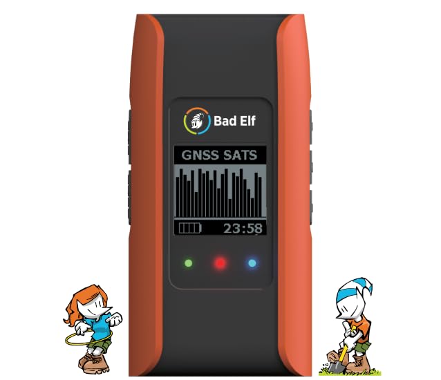 Bad Elf Flex Mini Standard GNSS Receiver GPSGLONASSGalileoBEIDOU Small Orange - Image 1