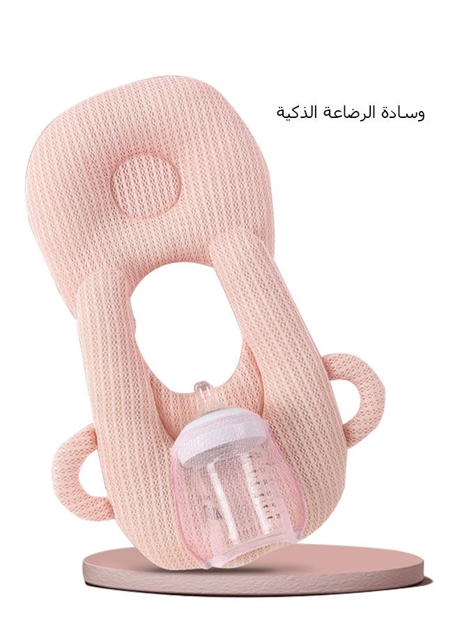 WINEENEE Breast Feeding Support Pillow: Anti-Choke Design & Adjustable Back Support - Organic Cotton Cover + Machine Washable (Saudi Mum Approved) - Image 1