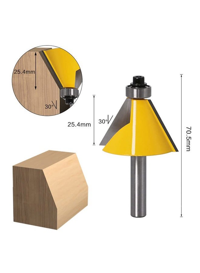 Wolfride 3Pcs Chamfer Router Bit Set 1/4 Inch Shank Bevel Router Bits 15 22.5 30 Degree - Image 4