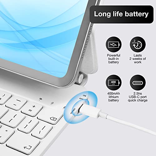mobee Magic Keyboard Case for iPad Pro 11 inch (4th/3rd/2nd/1st) Gen & iPad Air 11 inch (M3/M2, 2025/2024)& 10.9" iPad Air 5th &4th Generation, Magnetic Keyboard Case, Multi-Touch Trackpad, Backlit - Image 4