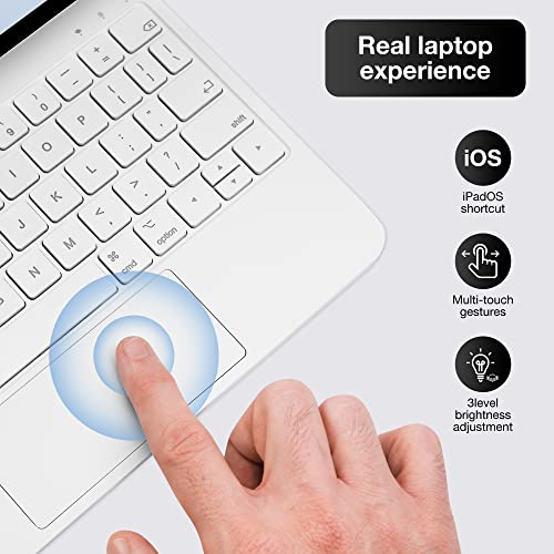 mobee Magic Keyboard Case for iPad Pro 11 inch (4th/3rd/2nd/1st) Gen & iPad Air 11 inch (M3/M2, 2025/2024)& 10.9" iPad Air 5th &4th Generation, Magnetic Keyboard Case, Multi-Touch Trackpad, Backlit - Image 3