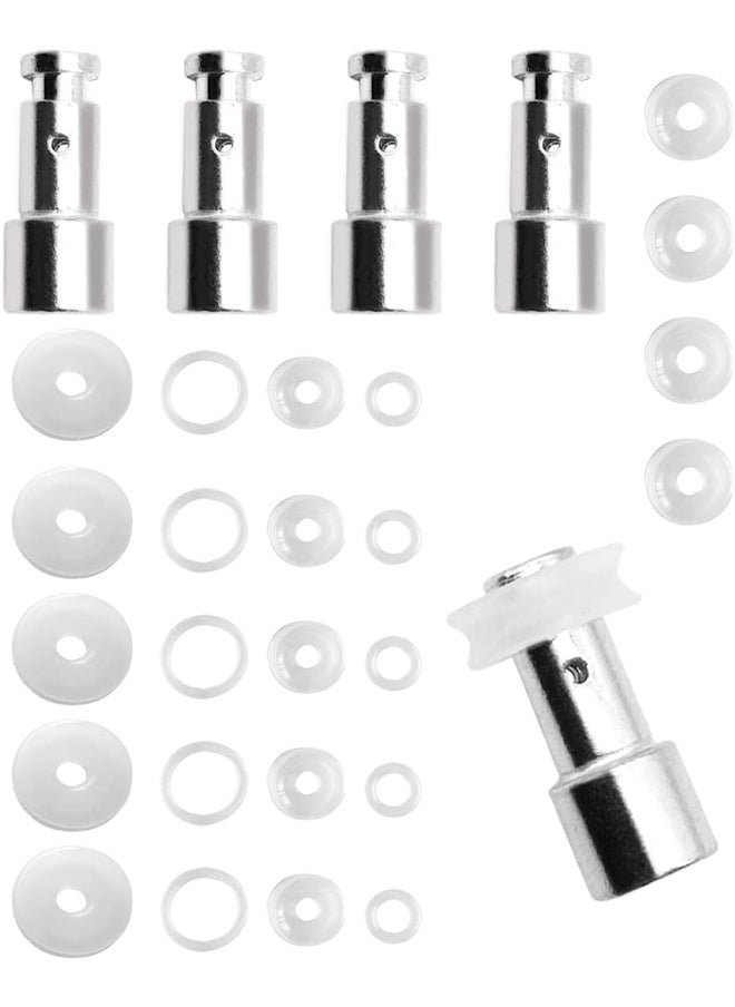 CKANDAY - 5 Pack Steam Valve Universal Replacement Floater With 5 Pack Silicone Sealer Pads With 5 X 4 In 1 Pressure Cooker Gasket Kit For 5 6 Or 8 Quart Pressure Cookers - Image 1