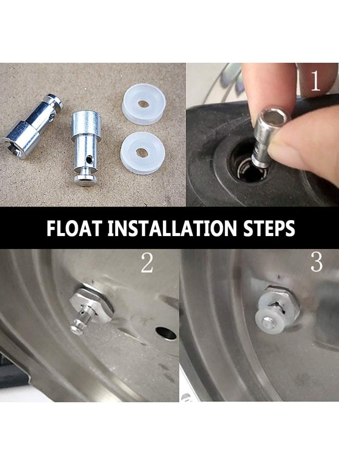 CKANDAY - 5 Pack Steam Valve Universal Replacement Floater With 5 Pack Silicone Sealer Pads With 5 X 4 In 1 Pressure Cooker Gasket Kit For 5 6 Or 8 Quart Pressure Cookers - Image 1