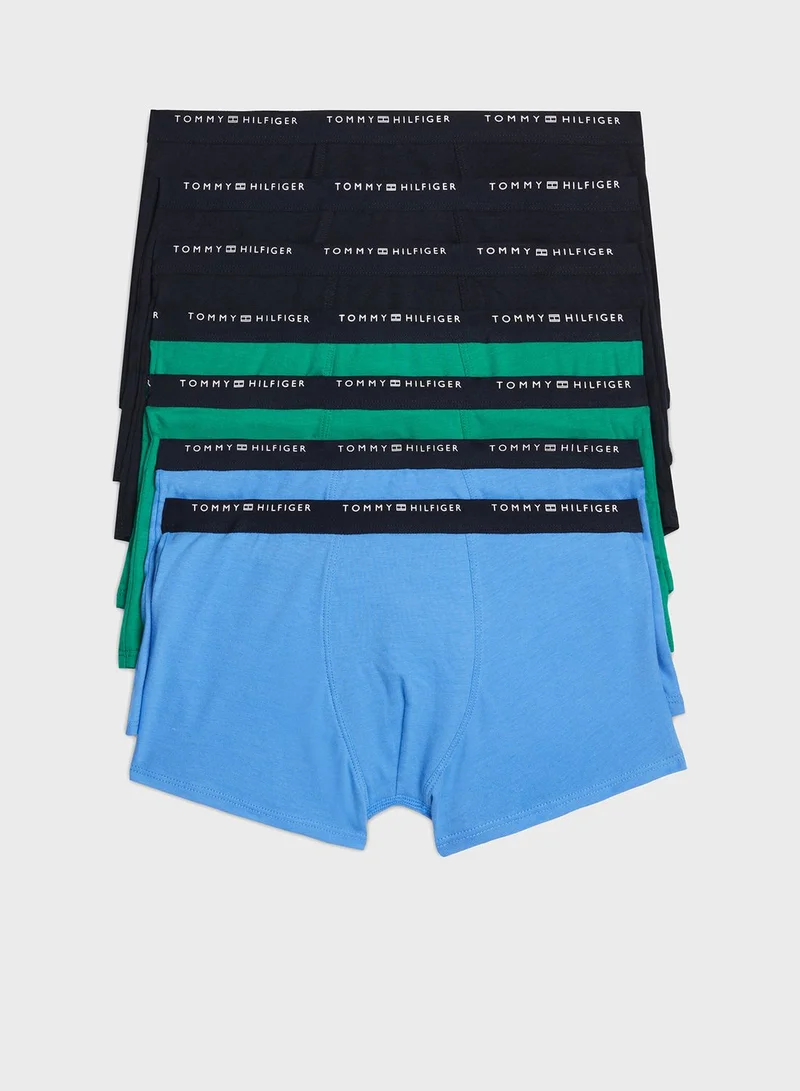 TOMMY HILFIGER Kids 7 Pack Logo Band Trunks