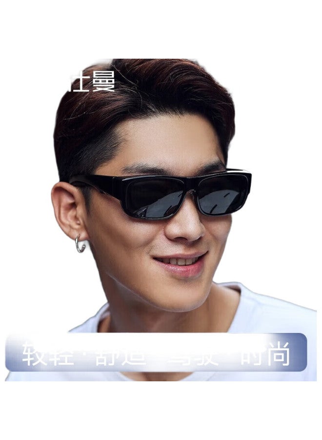 CAXMAN Sunglasses For Nearsighted Men And Women, Polarized Clip-On Lenses, Driving Glasses - Image 1