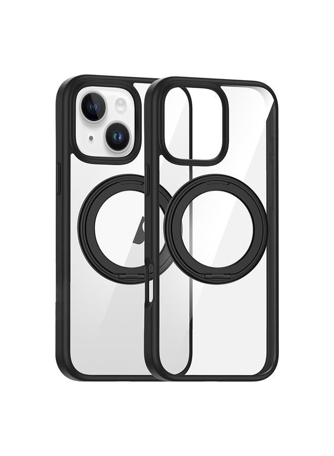 Zaboon Case For iPhone 13 High Transparency 360 Degree Rotating Holder MagSafe Phone Case - Image 1