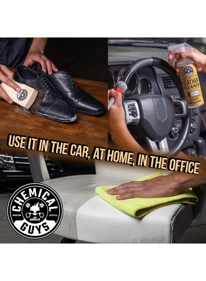 Chemical Guys SPI_109_04 مجموعة تنظيف وتكييف الجلد للعناية الكاملة بالجلد للاستخدام على داخل السيارات، الملابس الجلدية، الأثاث، الأحذية، الأحذية الطويلة، الحقائب والمزيد (2 - 4 أونصة سائلة)  - Image 4