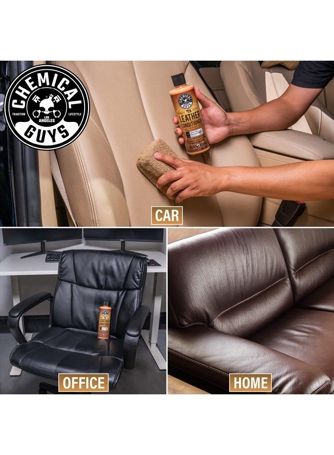 Chemical Guys SPI_109_04 مجموعة تنظيف وتكييف الجلد للعناية الكاملة بالجلد للاستخدام على داخل السيارات، الملابس الجلدية، الأثاث، الأحذية، الأحذية الطويلة، الحقائب والمزيد (2 - 4 أونصة سائلة)  - Image 5