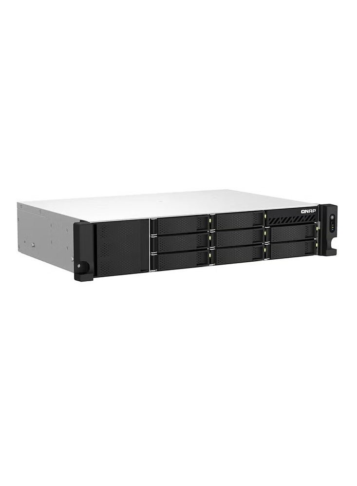 QNAP QNAP TS-873AeU-RP-4G-US 8 Bay High-Speed Short Depth Rackmount Rackmount Dual-2.5GbE NAS AMD Ryzen™ CPU, 4GB DDR4 Memory and 2.5GbE (2.5G/1G/100M) Network Connectivity (Diskless)  - Image 1