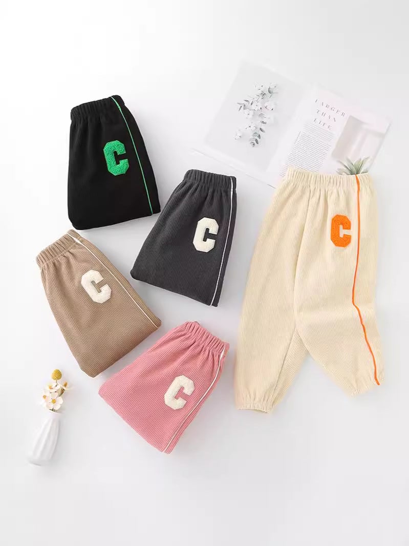 Children'S Casual Pants Boys' And Girls' Pants Korean Style Children'S Wear Sports Pants Trendy Sweatpants Baby'S Thickened Trendy Fleece-Lined Pants - Image 2