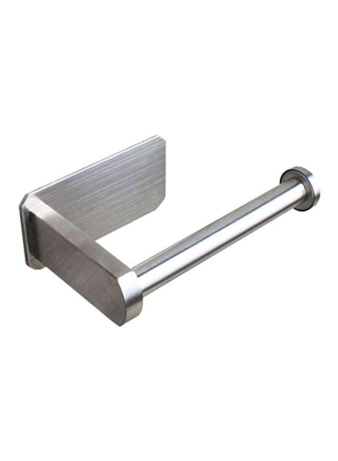 Wall Mount Toilet Paper Holder Silver 15x3.5cm - Image 1