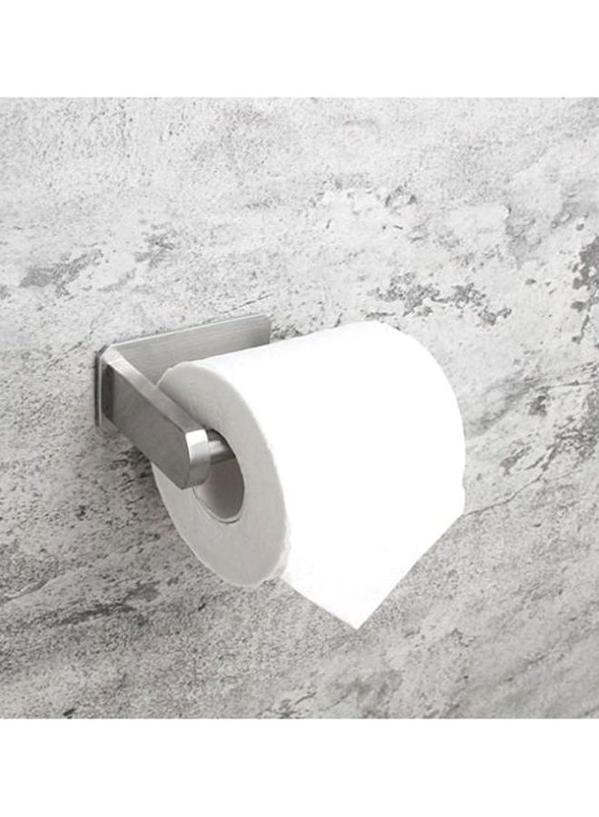 Wall Mount Toilet Paper Holder Silver 15x3.5cm - Image 2