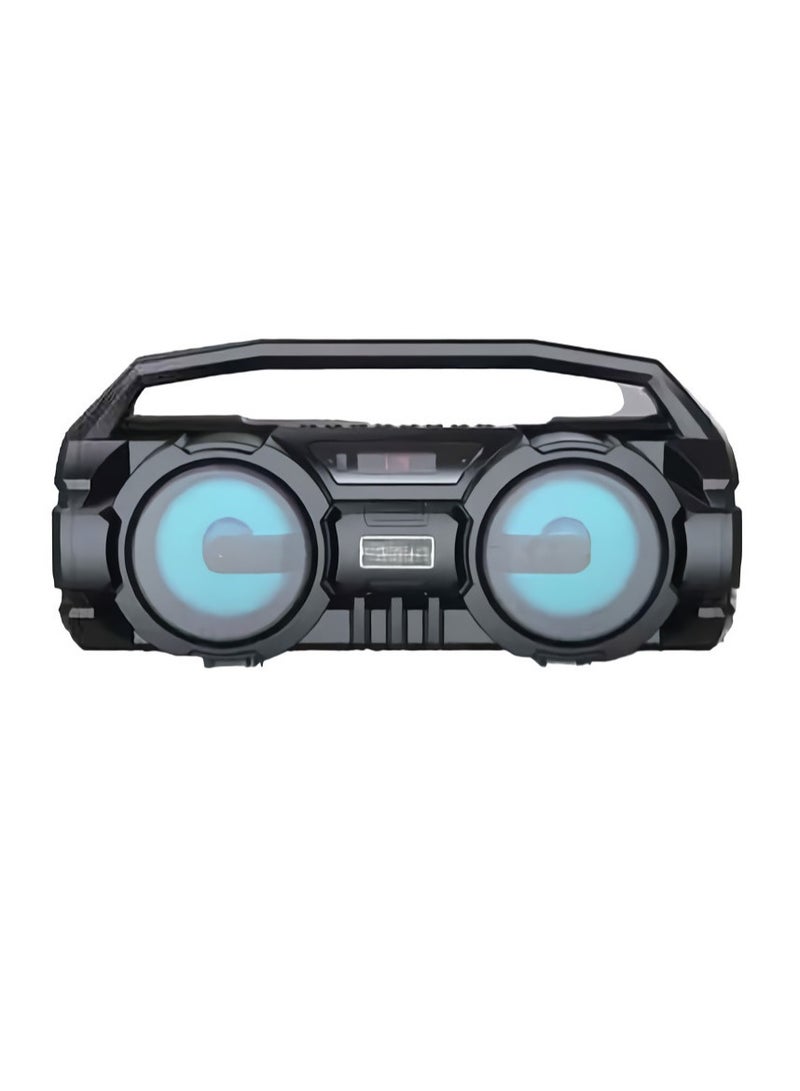Portable Bluetooth Speakers, Easy To Carry Durable Hifi Wireless Subwoofer, Lightweight Super Bass Mp3 Music Player, Stereo Boom Box For Indoor And Outdoors, (1pc, S1 Grey With Mic) - Image 1
