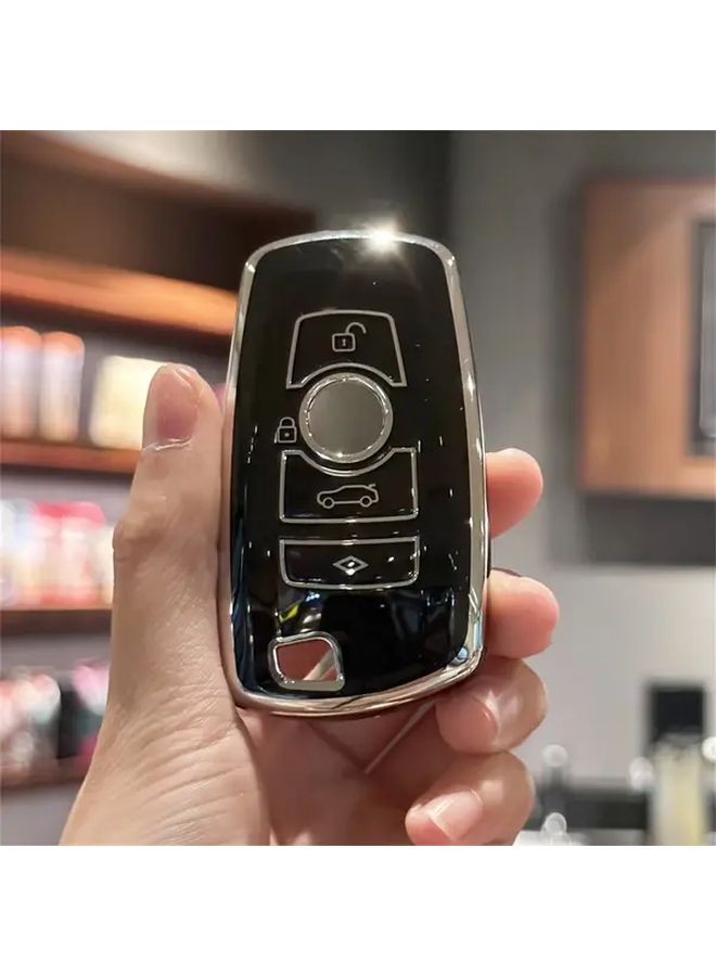 غطاء مفتاح وردي لسيارات BMW من الفئة 1، 2، 3، 4، 5، 6، 7، X3، X4 - واقي متين لجهاز التحكم عن بعد - Image 3