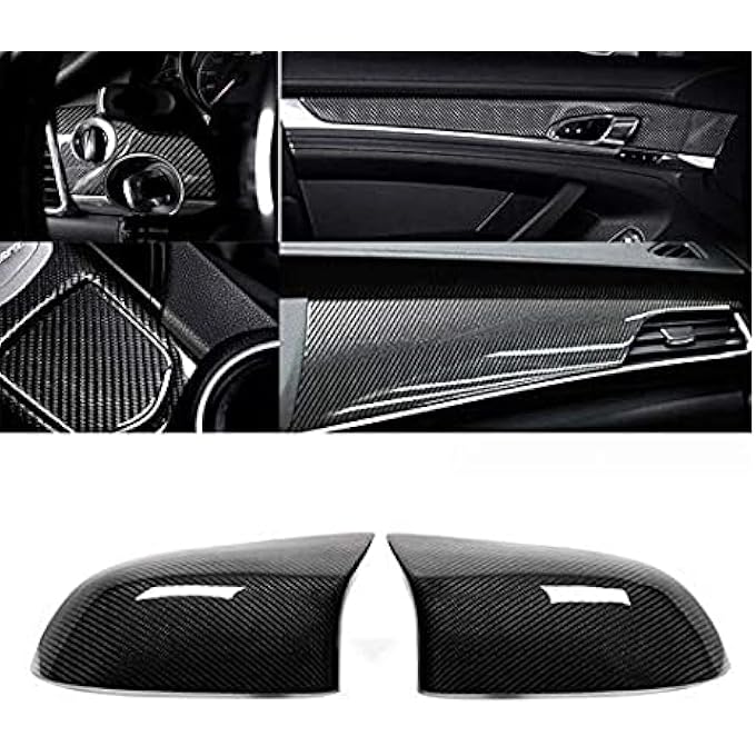 rayihni Self Adhesive Black 5D Carbon Fiber Vinyl Wrap Film Car Wrapping Vinyl Sticker For All Car 12X72Inch - Image 3