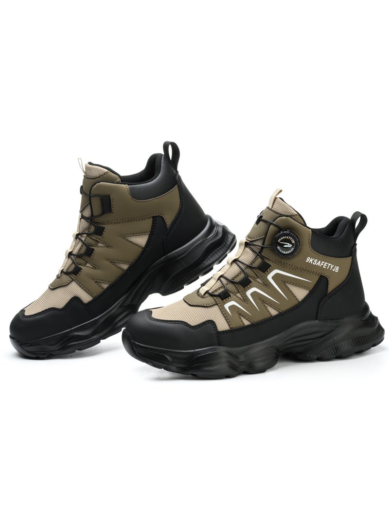 Work Shoes Men's High Lightweight Safety Boots Women's Breathable Safety Shoes Sporty Steel Cap Shoes Work Safety Shoes 41 EUR  - Image 1