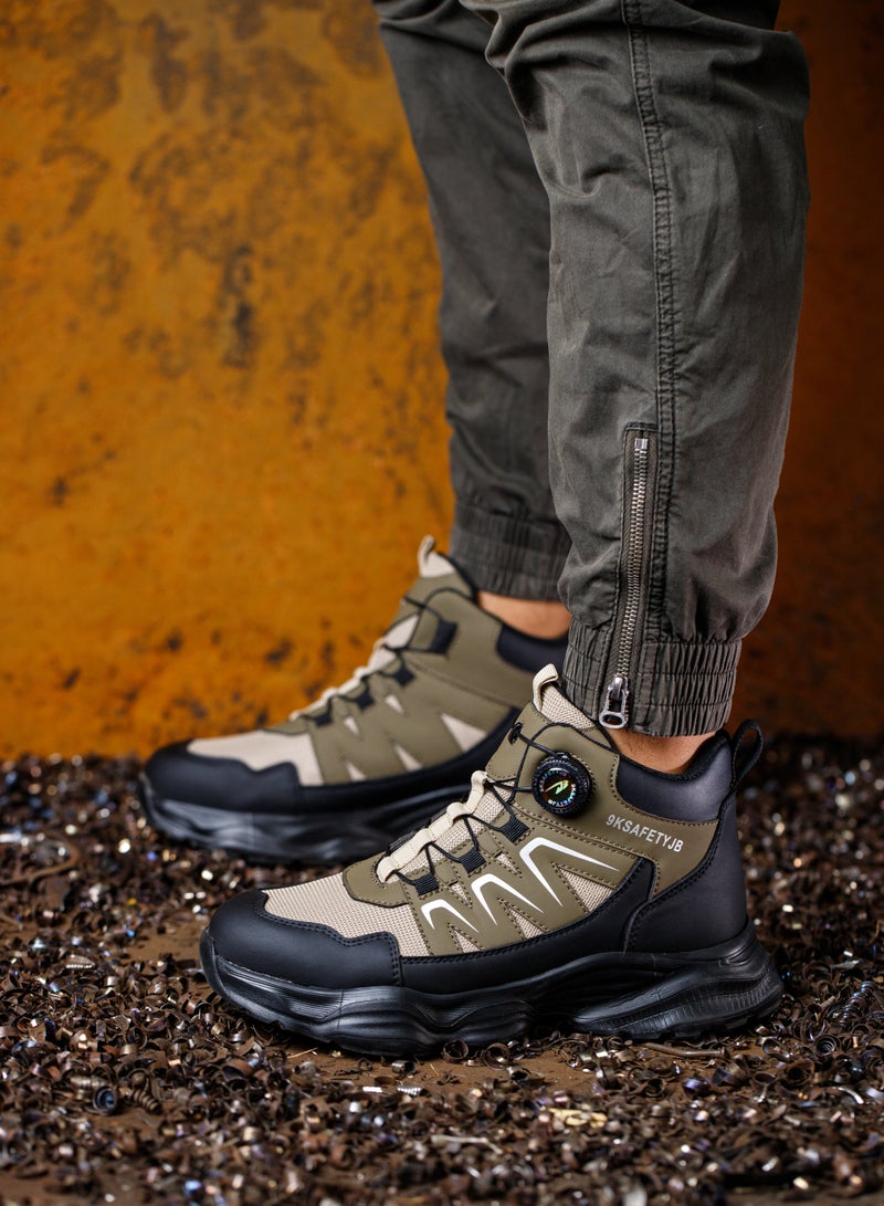 Work Shoes Men's High Lightweight Safety Boots Women's Breathable Safety Shoes Sporty Steel Cap Shoes Work Safety Shoes 41 EUR  - Image 2