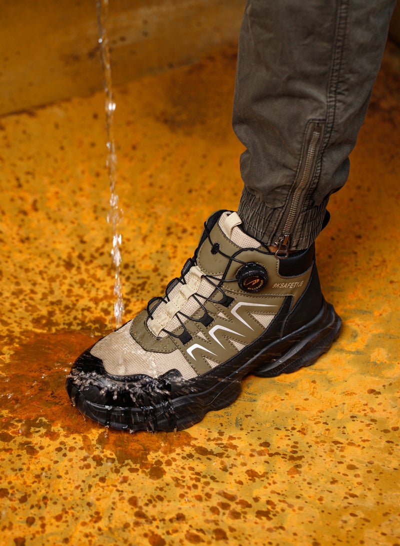 Work Shoes Men's High Lightweight Safety Boots Women's Breathable Safety Shoes Sporty Steel Cap Shoes Work Safety Shoes 41 EUR  - Image 4