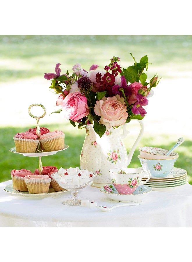 Royal Albert Polka Rose Cake Stand Two-Tier - Image 4