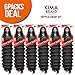 Harlem 125 Harlem125 Synthetic Hair Braids Kima Braid Ripple Deep 20 6Pack 1B - Image 3