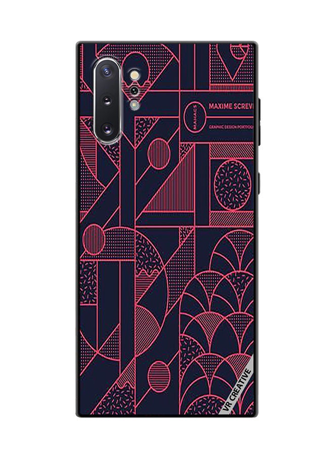 VR CREATIVE Protective Case Cover For Samsung Galaxy Note10 Plus 5G Geometric Design Multicolour - Image 1