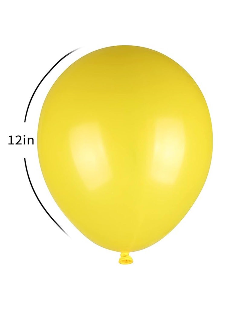 بوكسوودس 100 قطعة بالونات لاتكس صفراء - Image 4