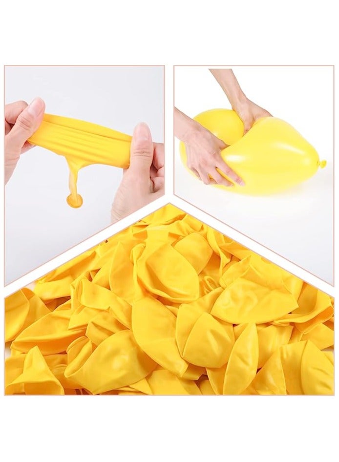 بوكسوودس 100 قطعة بالونات لاتكس صفراء - Image 3