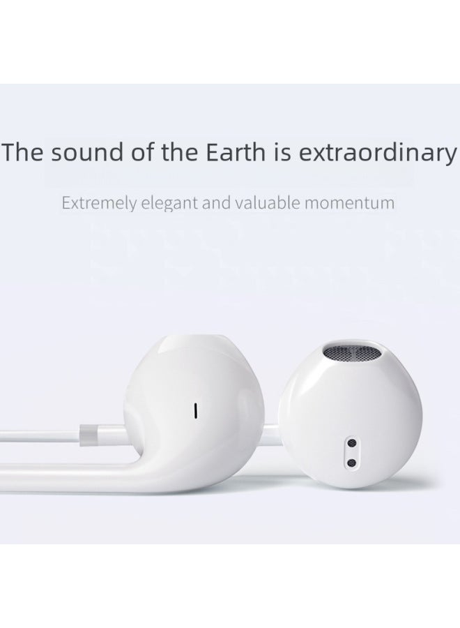 For IPhone 6x 7 8 11 12 Android Huawei Typec Wired Wire Control Headset Apple Flat Head-Color:TYPE-C Interface P44  - Image 4