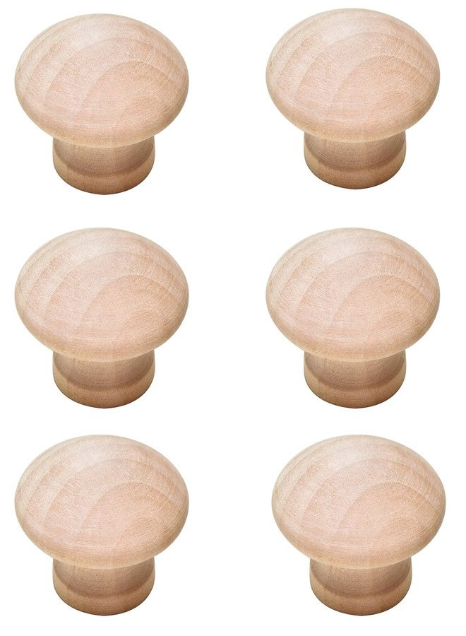 RAB Knob Wooden for Door and Drawer, Dark Brown Finish (Code:-WDN B106, Pack of 6 PCS) - Image 1