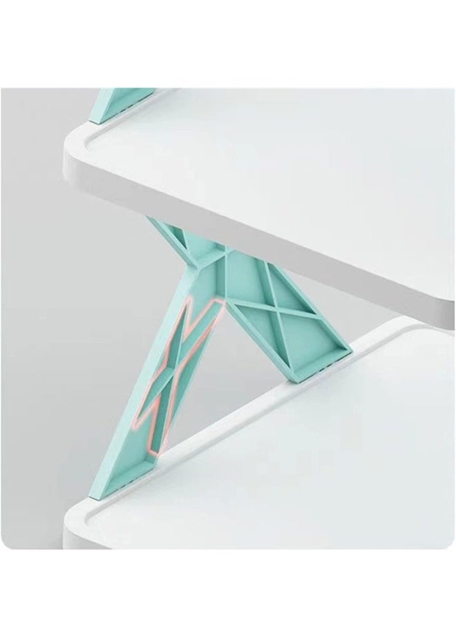 9-Layer Simple Shoe Rack, Thickened, Dust-Proof, Space-Saving, Simple Installation, Dreamy Blue
